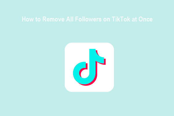 How To Remove All Followers On TikTok At Once