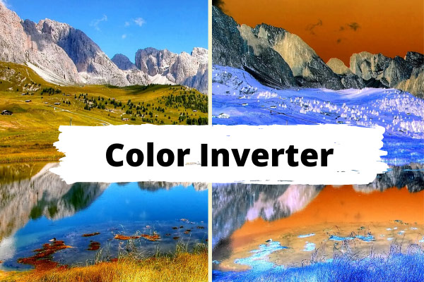 Invert image colors online, Invert photo