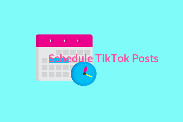 can schedule posts on tiktok