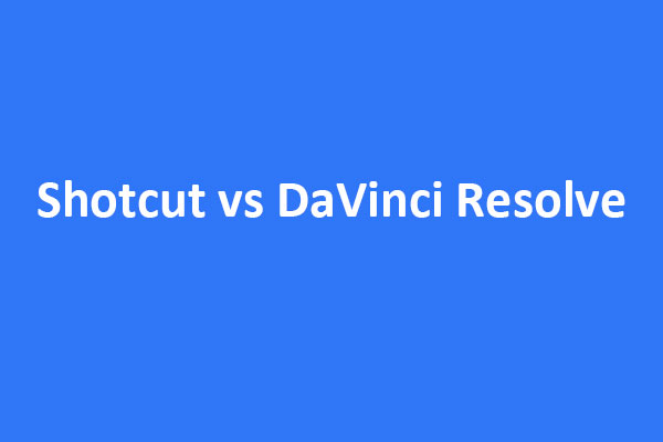 shotcut vs davinci resolve free