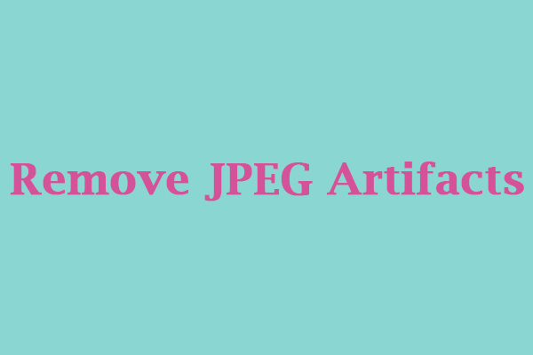 jpeg artifact removal photoshop download