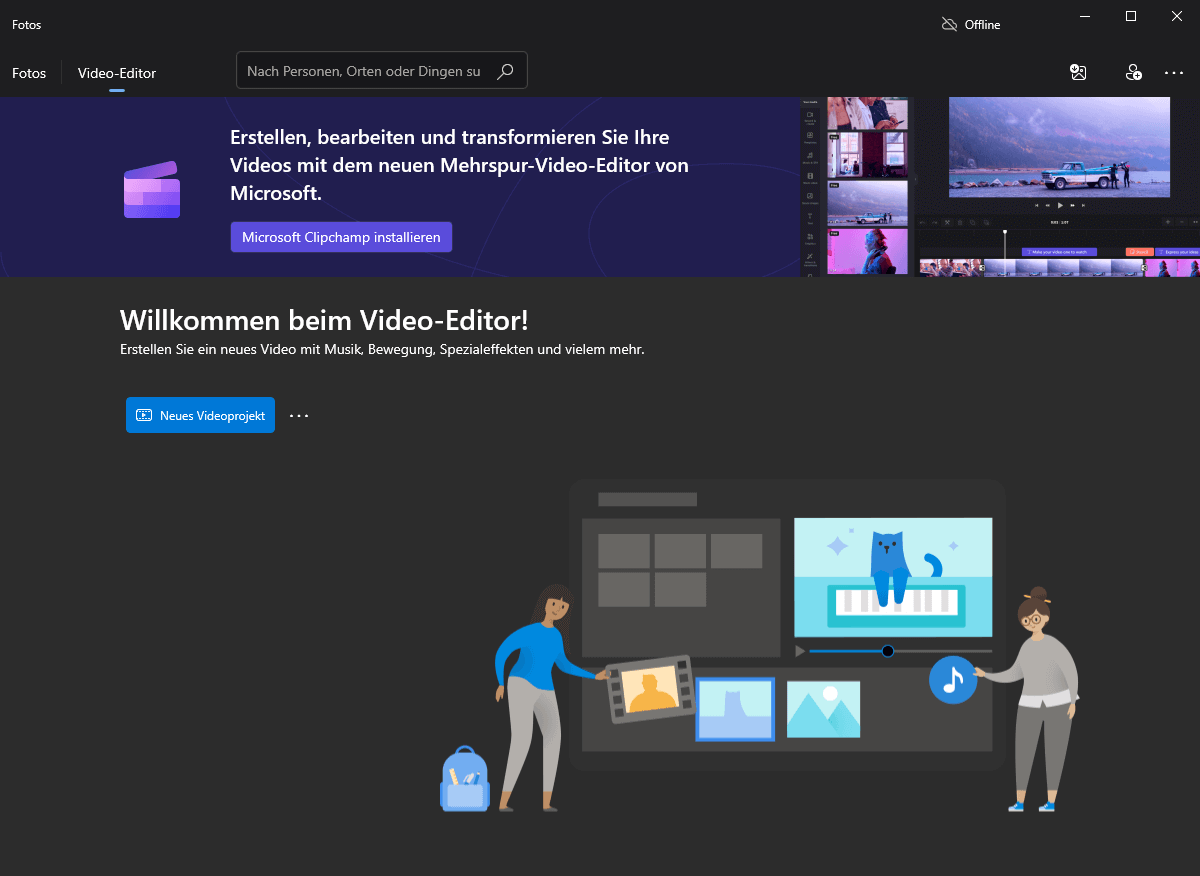 Microsoft Fotos Alternative & Bearbeiten von Videos