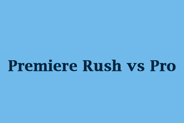 Premiere rush vs sales imovie