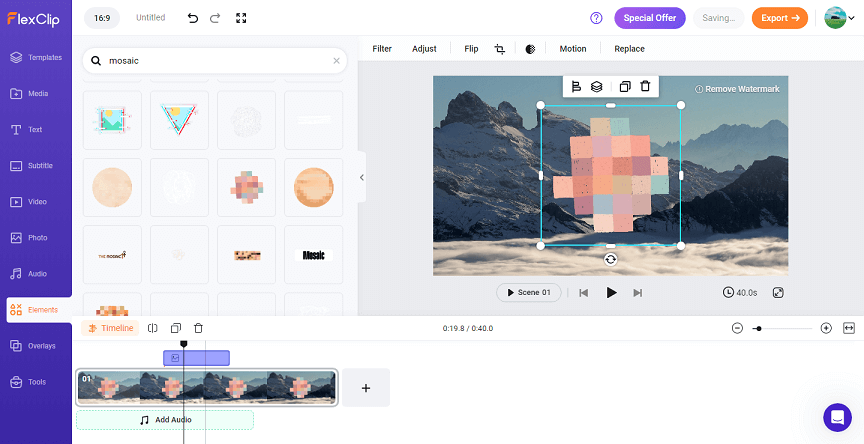 Add Mosaic to Video to Blur Faces or Other Vital Details