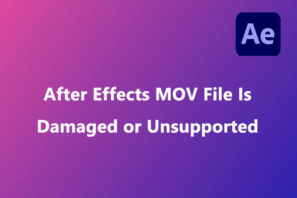 after effects mp3 damaged or unsupported