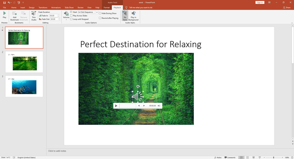 how to add background music to powerpoint