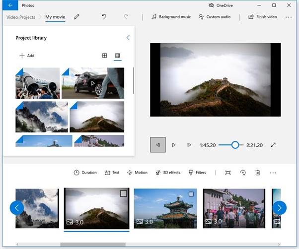 Windows 10 Photos app