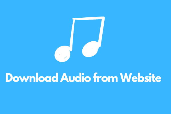 audio download from website