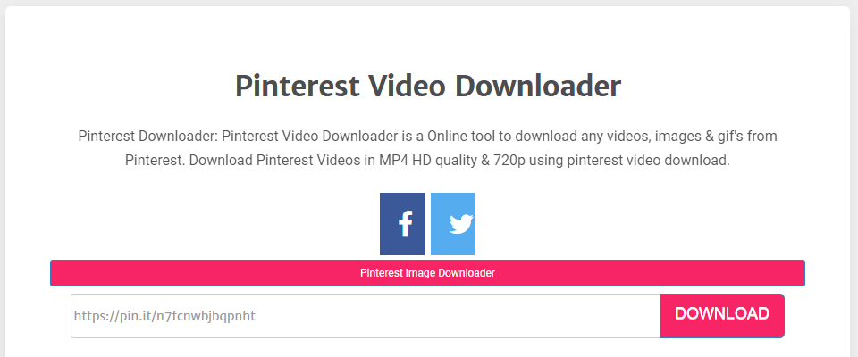 Pinterest Video Downloader - Download Videos, Images & GIFs from