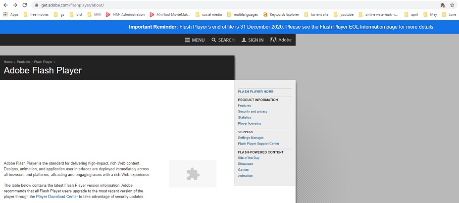 get adobe flash player on chrome