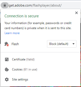 find adobe flash player on chrome