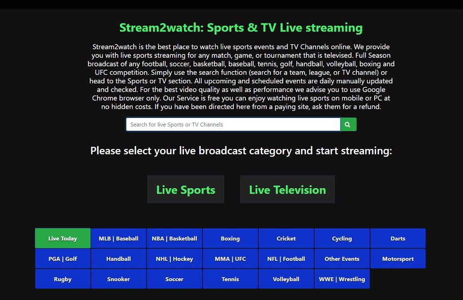 Os Melhores Sites de Streaming de Esportes Grátis