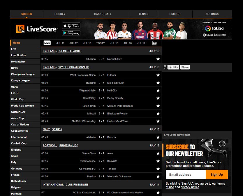 free sports live stream sites