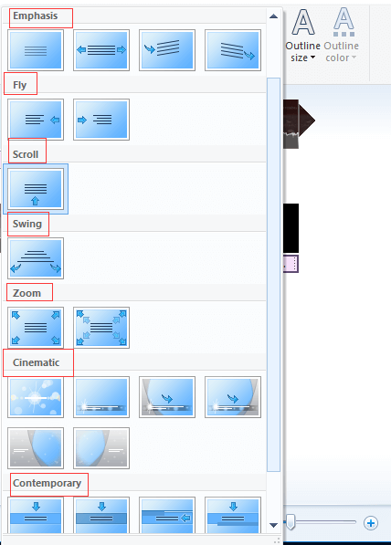 text effects
