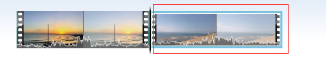 select the clip to add transition