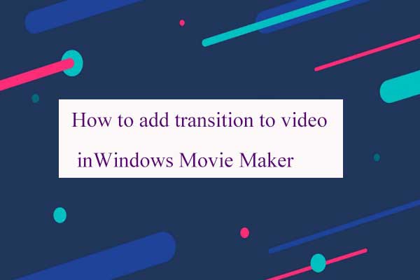 add transition to video