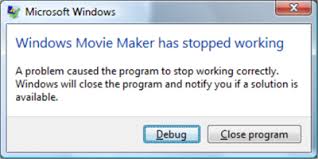 windows moviemaker problems