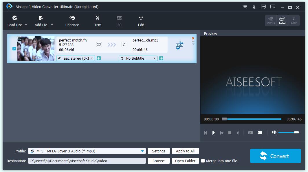the main interface of Aiseesoft Video Converter Ultimate