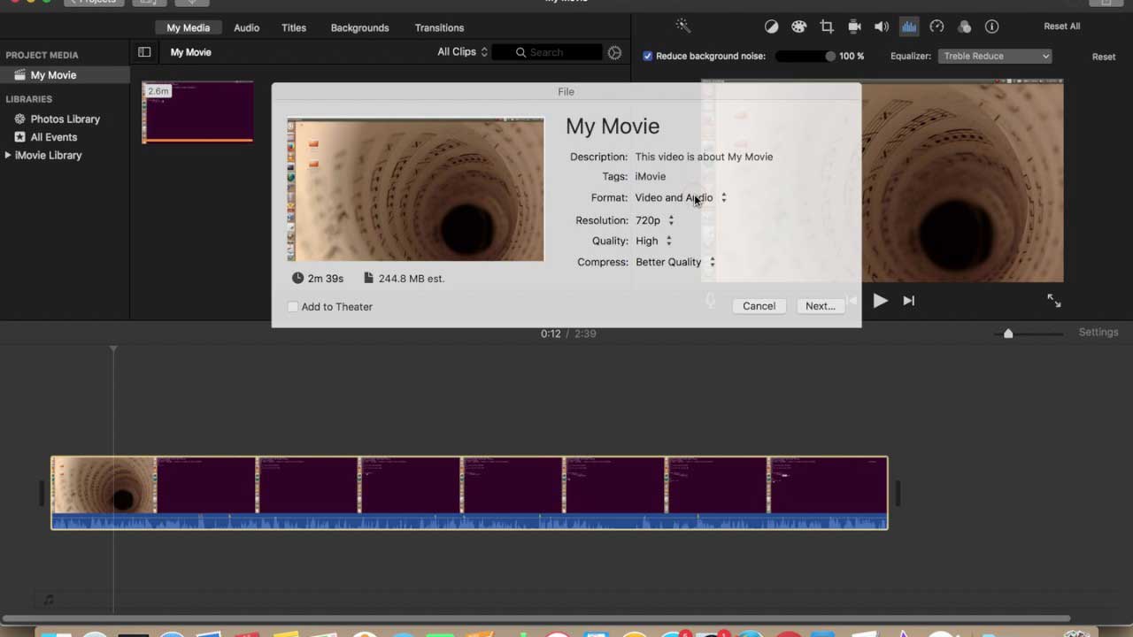 how to convert quicktime movie into mp4