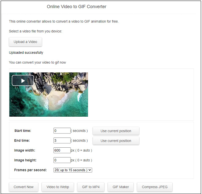 convert Twitter video to GIF with HNET