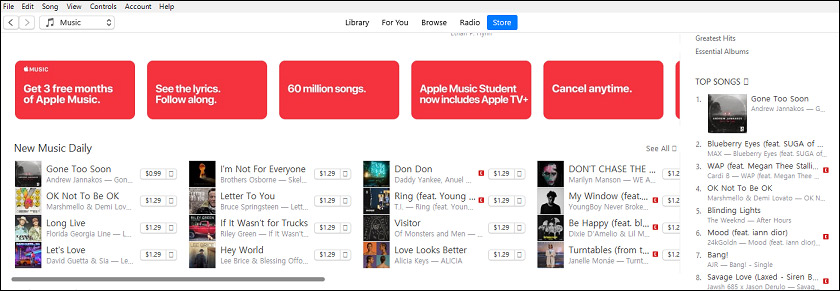 how to buy music on itunes on android