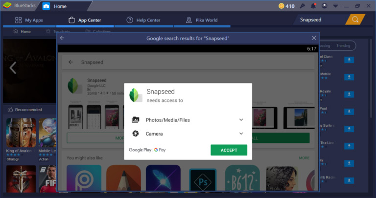 snapseed for chromebook