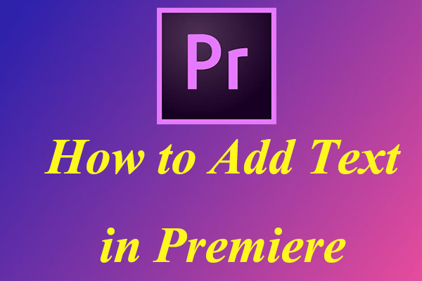 how to insert text in premiere