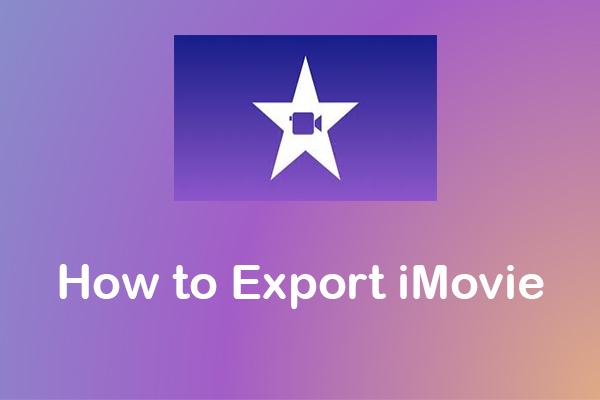 how to export imovie