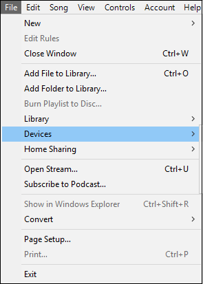 choose file and devices