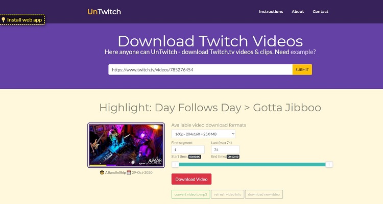 How to Download Twitch VOD Videos