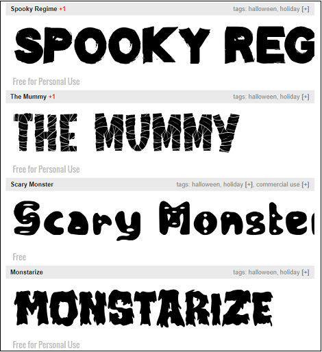 free halloween font for mac