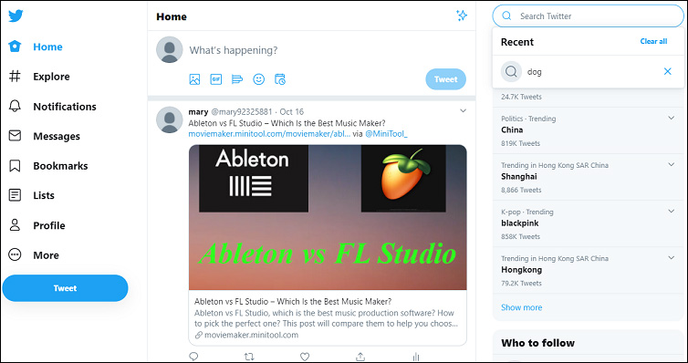 A Simple Guide on How to Do Twitter Image Search - MiniTool MovieMaker