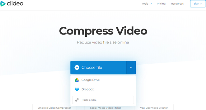 compress video for email