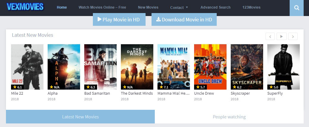 unblocked pirated movie websites