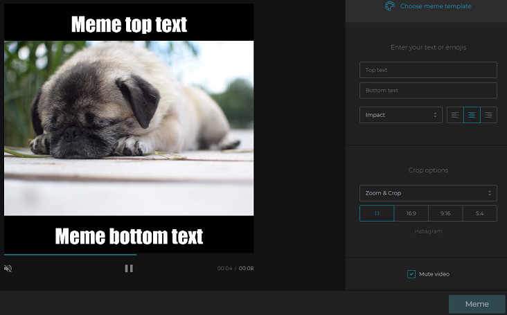 How to Make Meme GIFs — Clideo