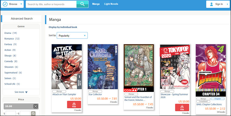 Mangas en cours - Diablood WebSite