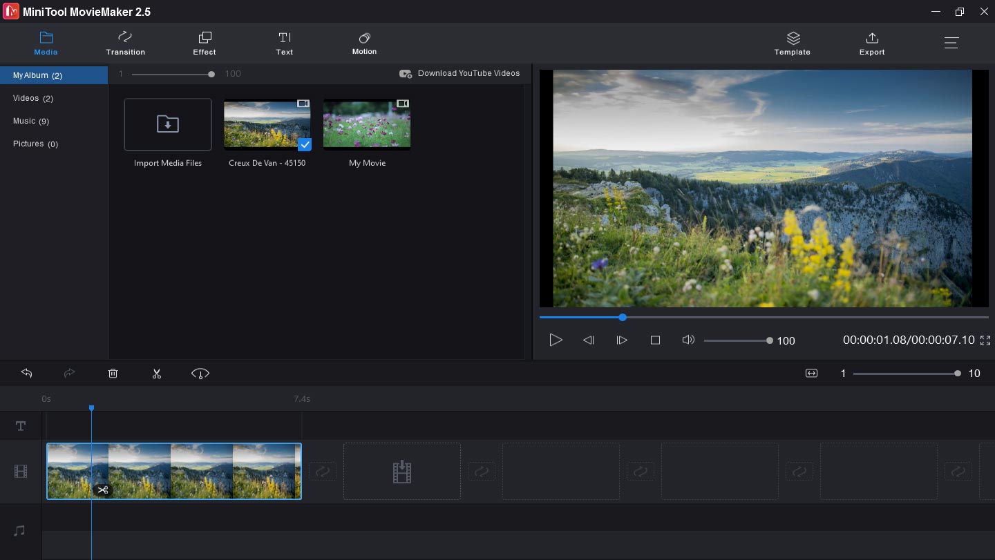 transitions media converter