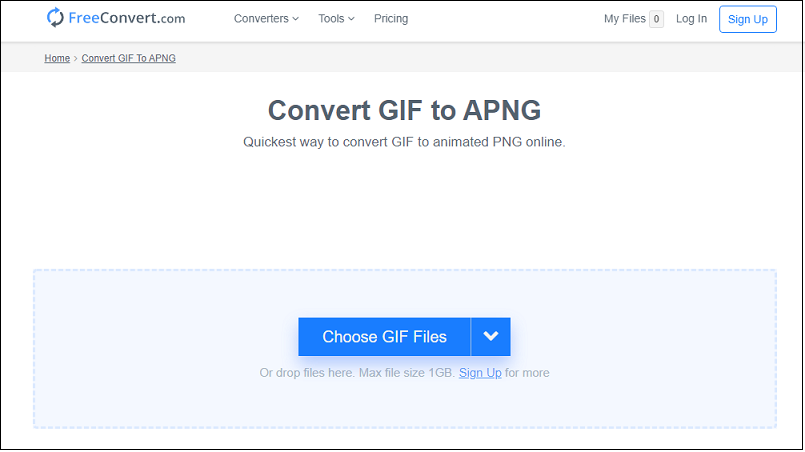 How to convert GIF to APNG (animated PNG)