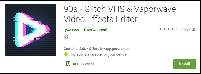 glitch VHS