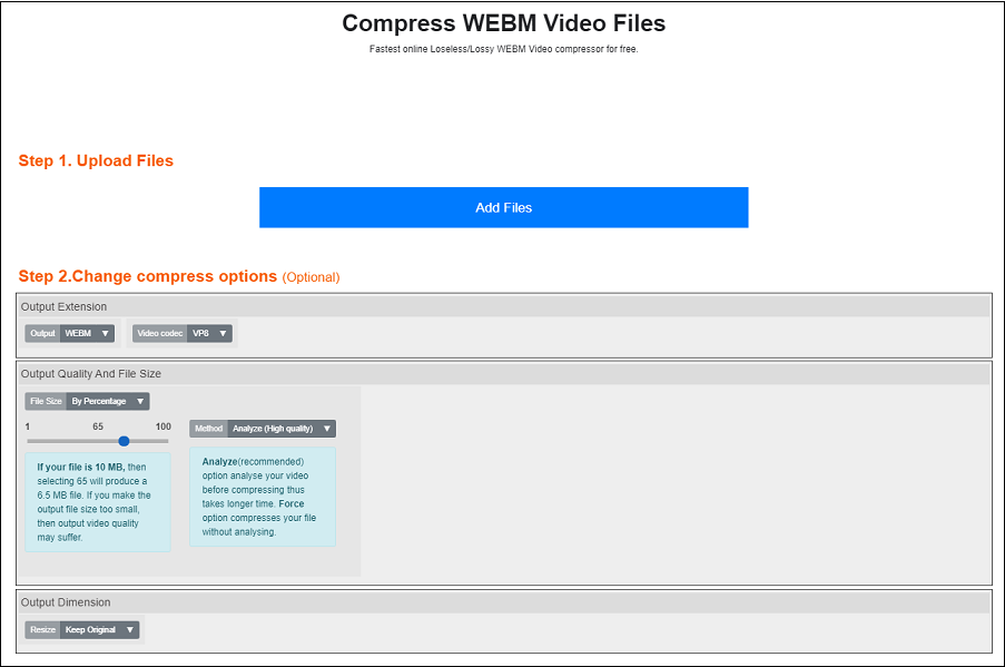 webm file size reducer