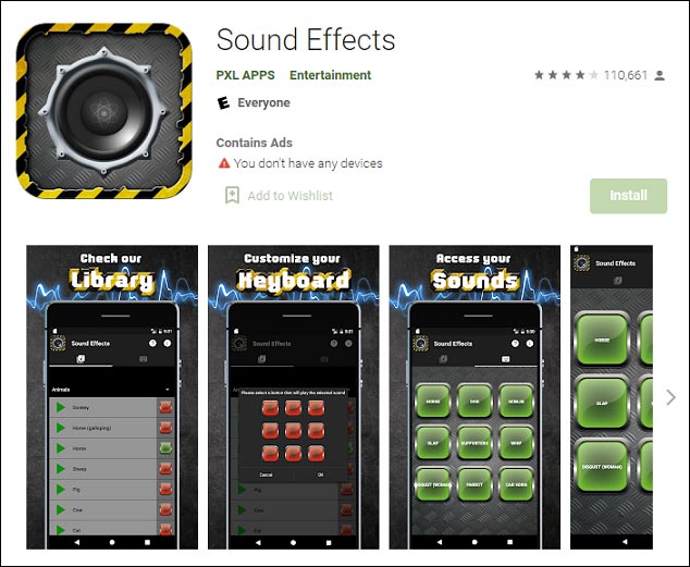 5 Amazingly Entertaining Sound Effects Apps You Can Try MiniTool   Sound Effects App 1 