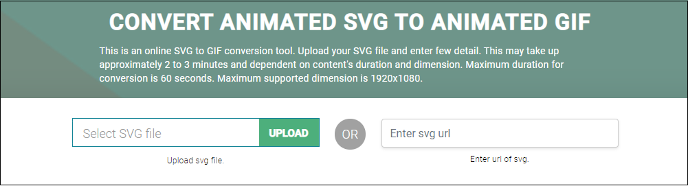 upload animated SVGs