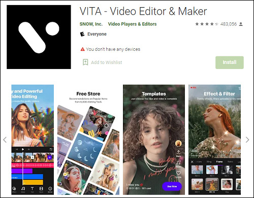 VITA Video Editor