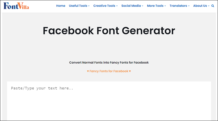 Acceptable Stylish Text converter for facebook