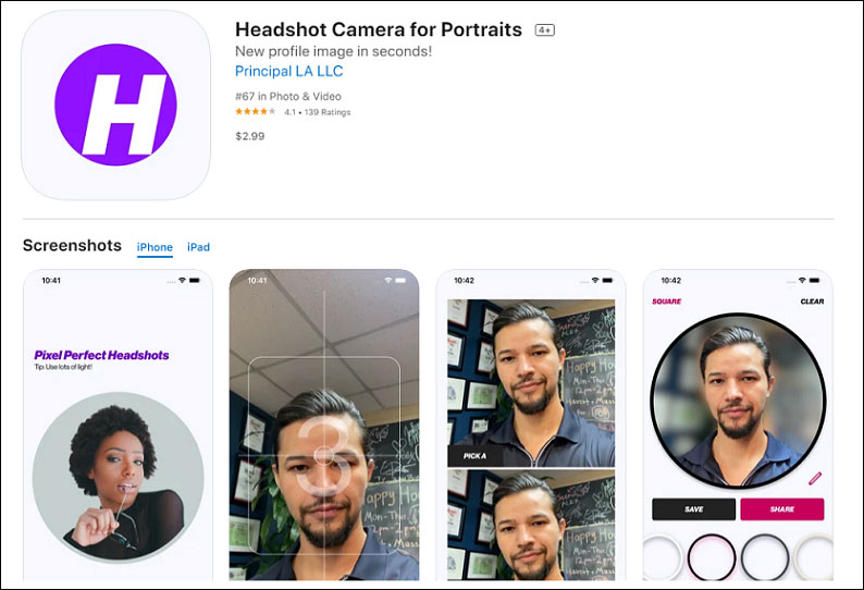 Headshot Camera for Portraits