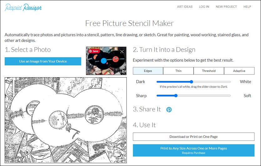Picture Stencil Maker Software - Free Download