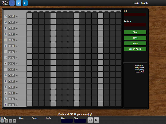 Instrument Options - Online Sequencer Wiki