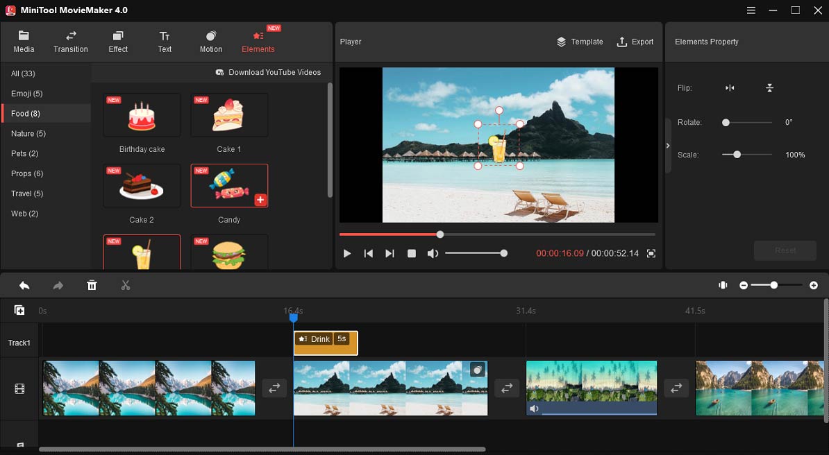 add animated elements to the video