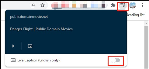 How to Turn on and Turn off Live Caption on Chrome - MiniTool MovieMaker