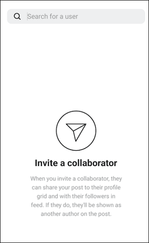 search for the username of the collaborator